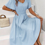 Bianca | Dusty Pink Polka-Dot Dress