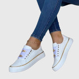Celestine | Black Gold Chain Sneakers