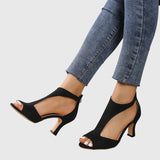 Delfina | Pink Block Heel Sandals