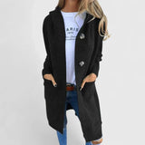 Brooke | Grey Longline Collared Cardigan