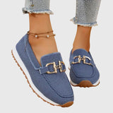 Susie | Buckle Knit Loafers