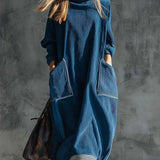 Mara | Loose Dress with High Collar