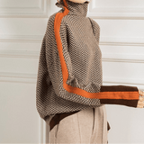 Éléonore | Luxe Turtleneck Chevron