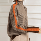 Éléonore | Luxe Turtleneck Chevron
