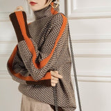 Éléonore | Luxe Turtleneck Chevron