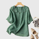 Zelie | Green Blouse