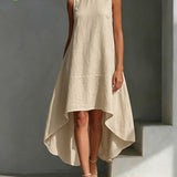 Garance | Black Asymmetric High-Low Dress