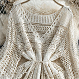 Rosalie | Ivory Crochet-Lace Tunic Dress