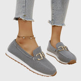 Susie | Buckle Knit Loafers