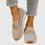 Susie | Buckle Knit Loafers