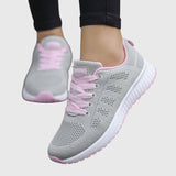 Betta | White Knit Wedge Sneakers