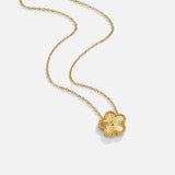 Isabelle – Round gold necklace with a delicate pendant