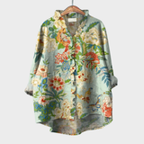 Emmeline | Green Floral Blouse