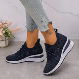 Grace | White Lace Platform Sneakers
