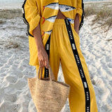 Kaia | Yellow Jacket & Trouser Set