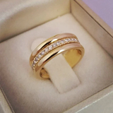 Sarah - Vintage Ring with Inlaid Zirconia