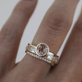 Hopp - Set of Crystalized Gold Rings