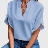 Isabelle | Soft and Elegant V Neck Shirt