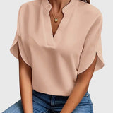 Isabelle | Soft and Elegant V Neck Shirt