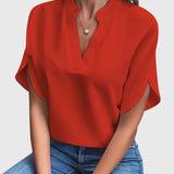 Isabelle | Soft and Elegant V Neck Shirt