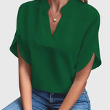 Isabelle | Soft and Elegant V Neck Shirt