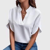 Isabelle | Soft and Elegant V Neck Shirt