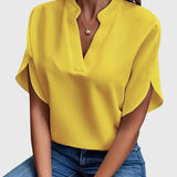 Isabelle | Soft and Elegant V Neck Shirt