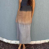 Heather | Brown Ombre Sleeveless Dress