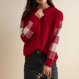 Julie | Cable Knit Hoodie