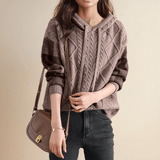Julie | Cable Knit Hoodie