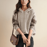 Julie | Cable Knit Hoodie