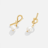 Thérèse-Sophie – Curved Silver Earrings