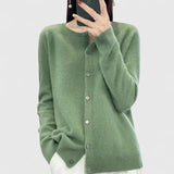 Keira | Camel Crew-Neck Cardigan