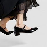 Noelle | Black Patent Mary Janes