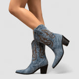 Rosalie | Denim Ankle Boots