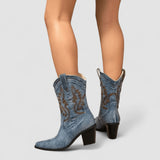 Rosalie | Denim Ankle Boots