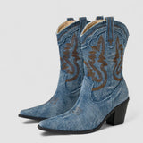 Rosalie | Denim Ankle Boots