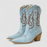 Rosalie | Denim Ankle Boots