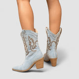 Rosalie | Denim Ankle Boots