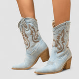 Rosalie | Denim Ankle Boots