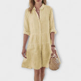 Nadie | Pink Striped Shirt Dress