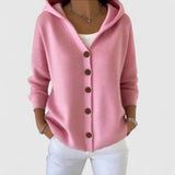Rose | Mint Hooded Button Cardigan