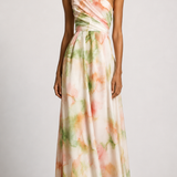 Flavia | Pastel One-Shoulder Maxi Dress