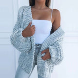 Evie | Camel Chunky Open Cardigan