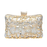 Zelie | White Embellished Clutch